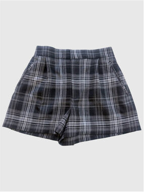 Abercrombie & Fitch Plaid Shorts Black/Light Gray Size XS